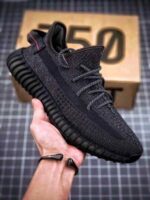 Reflective Lace Knit Running Sneakers – Lightweight Black Breathable Cushion Streetwear Shoes - Image 5