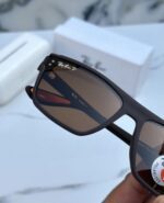 Brown polarized lens fashion sunglasses