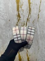 Authentic Burberry TB Monogram Belt Close Up