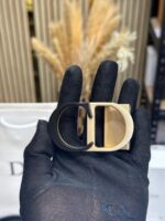 Christian Dior Leather Belt Close Up