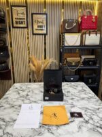 Calvin Klein Black Leather Belt with CK Buckle