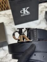 CK Initial Buckle Belt with Box and Dust Bag