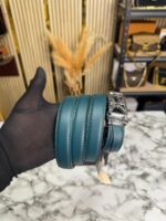 Calvin Klein Green Belt Close Up