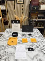 Calvin Klein Leather Belt Combo with CK Buckles