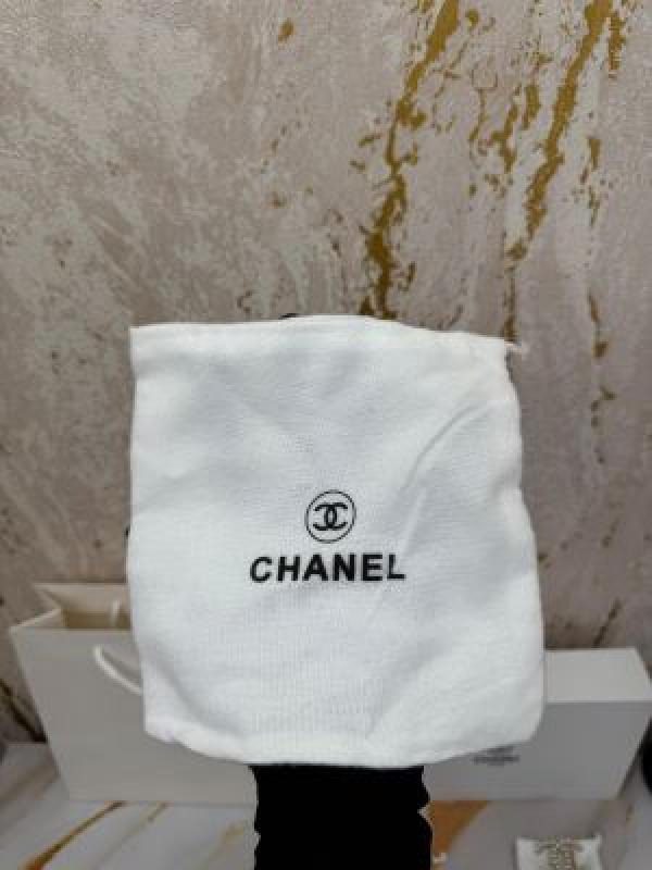 Chanel Black Belt with Carry Bag Packaging