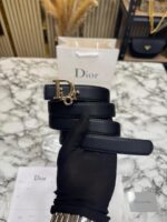 Luxury Christian Dior Belt with Dust Bag