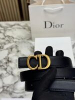 Luxury Christian Dior Belt with Dust Bag