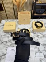 Coach Signature C Buckle Black Belt