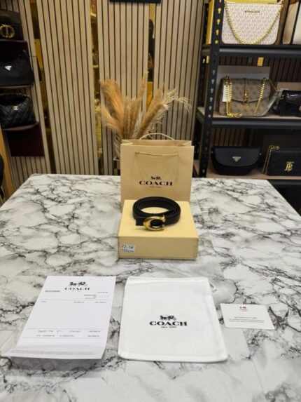 Premium Coach Smooth Leather Belt