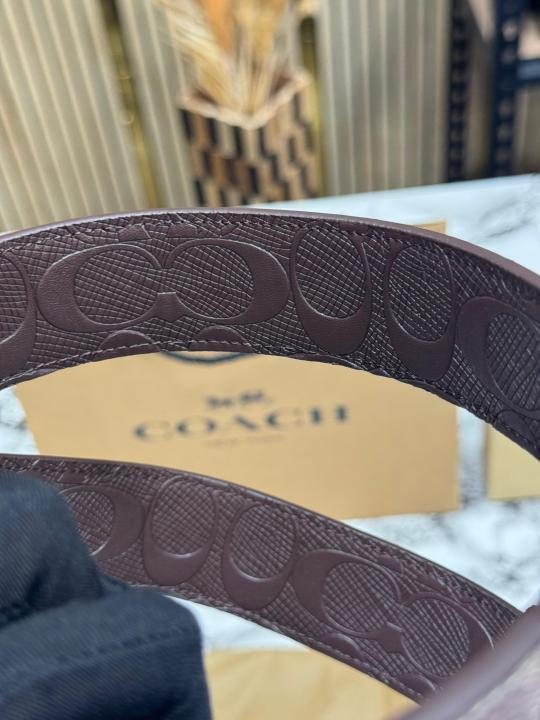 Coach C36 Apricot Belt with Dust Bag
