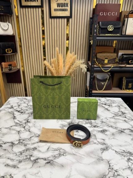 Gucci Premium Brown Belt with OG Box