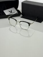 Silver Gentle Monster 1112 frame close up