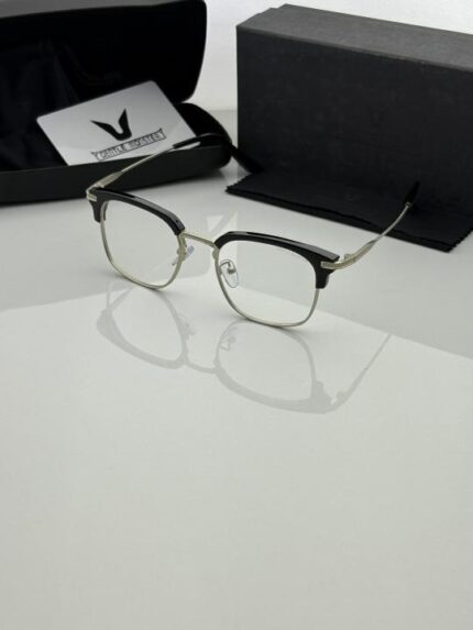 Silver Gentle Monster 1112 frame close up