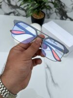 Trendy grey lens sunglasses for street style
