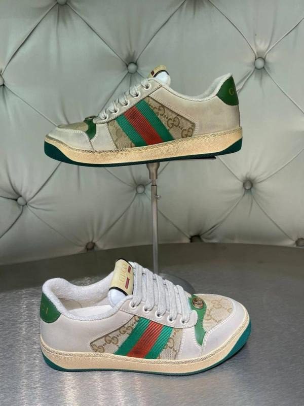 Gucci Screener dirty sneaker GG canvas footwear
