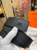 Hermes Leather Belt with Box and Card
