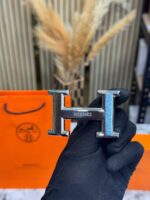 Hermes Black Belt and Buckle Set Image