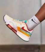 Black athletic workout sneakers flexible mesh upper