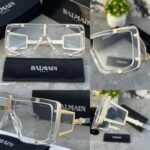 Brown gradient square frame sunglasses with UV protection