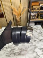 Mont Blanc Black Leather Belt M29