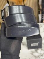 Mont Blanc Belt with Matte Silver Buckle