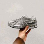New Balance 1906A Concrete Silver breathable mesh running shoes