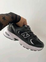 New Balance 530 Black White breathable mesh sports shoes