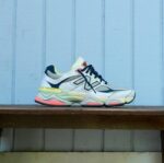 New Balance 9060 Ice Blue Vintage Indigo suede overlay trainers