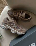 New Balance 9060 Mushroom retro running style shoes