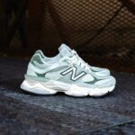 New Balance 9060 Olivine green chunky lifestyle sneakers