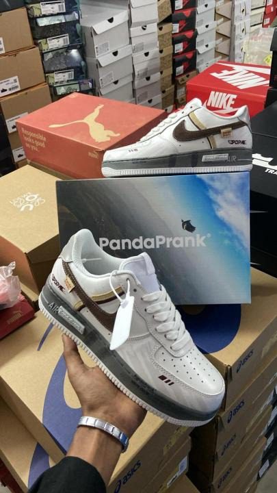 Nike Air Force 1 panda design black white shoes