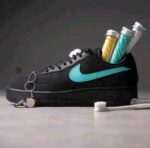 Nike Air Force 1 Tiffany blue swoosh streetwear sneaker