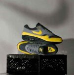 Nike Air Max 1 Anthracite Bright Citron visible air sole sneakers