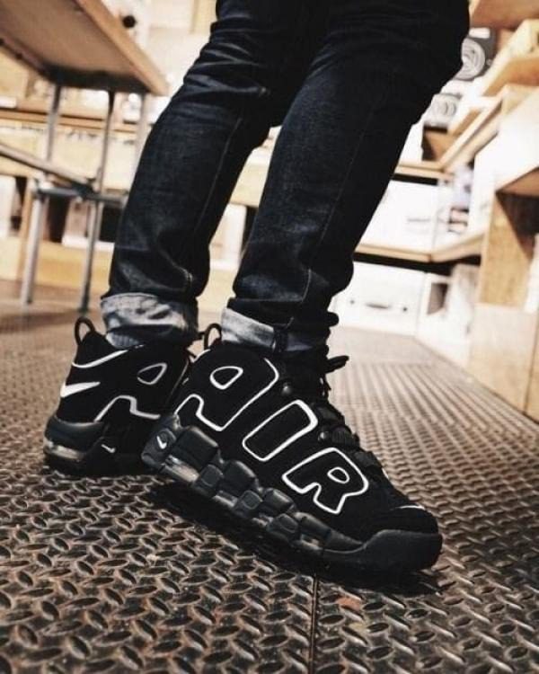 Nike Air Uptempo black white streetwear shoes