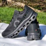 On Running Cloudmonster All Black oversized sole running sneaker