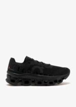 On Running Cloudmonster All Black lace up comfort trainers