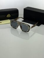 Tactical silver frame sunglasses for men