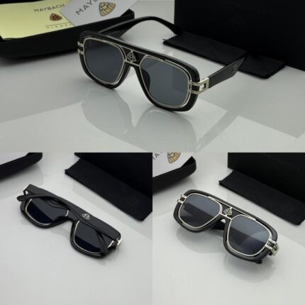 Luxury silver frame eyewear front view