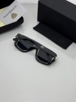 Modern silver black shades side view