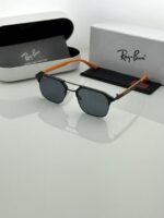 Stylish orange black eyewear for men