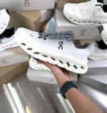 Breathable mesh performance sneakers rock ivory colorway