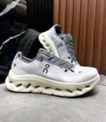 Cushioned midsole training sneakers rock ivory close view