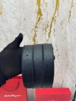 Salvatore Ferragamo Embossed Belt F33 Black