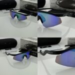Green frame sunglasses with mercury coating