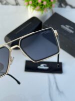 Stylish black full-frame outdoor sunglasses