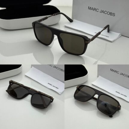 Stylish chocolate brown eyewear close up