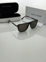 Fashionable brown frame glasses side view