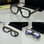 Masculine military style eyewear close up