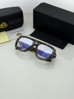 Durable green frame spectacles side view