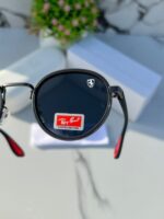 Blue frame sunglasses with modern sporty design